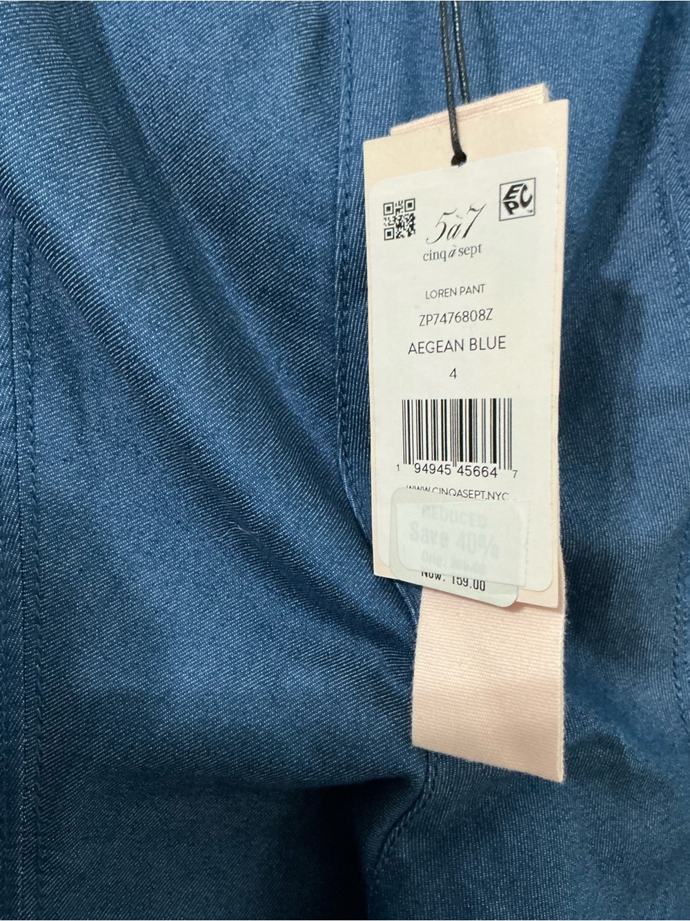Cinq a Sept Women’s Loren Denim Pants Size 4 NWT - Picture 7 of 14